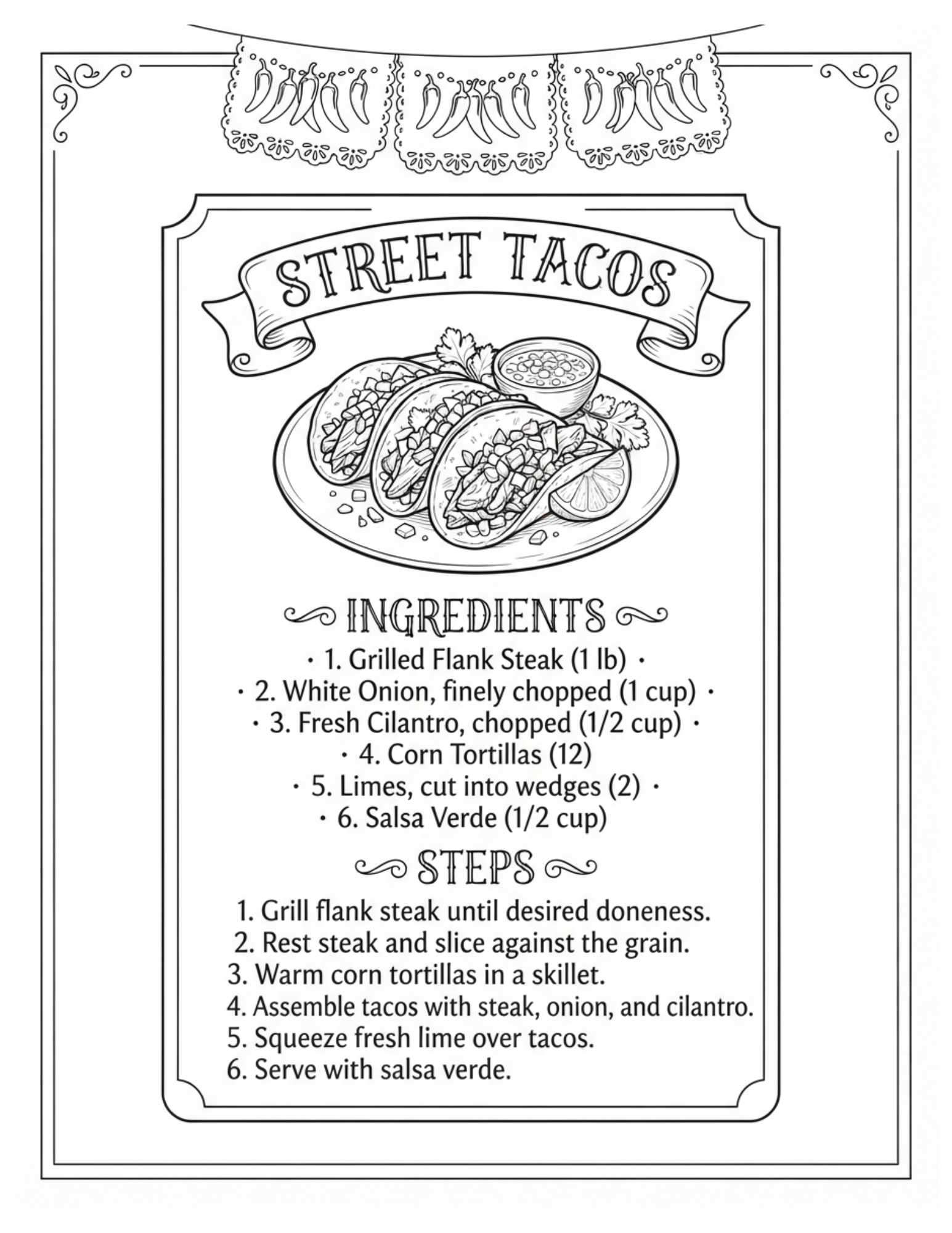 Interior page 1 from Abuela's Kitchen